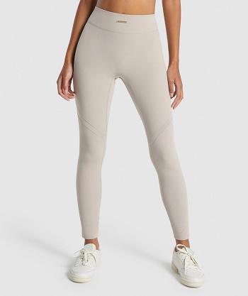 Dámské Legíny Gymshark Whitney Mesh Bílé | CZ 4003DFM